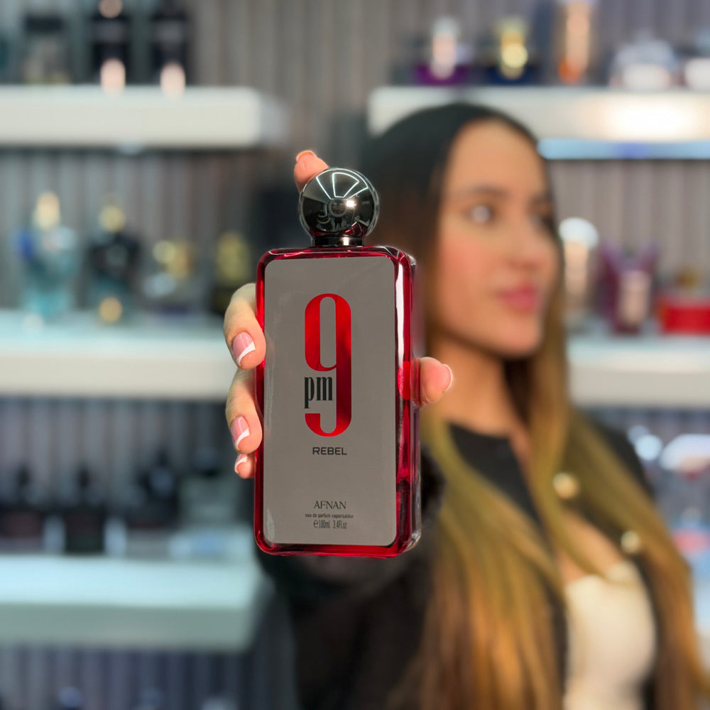 Afnan 9 Pm Rebel perfume original disponible en Colombia